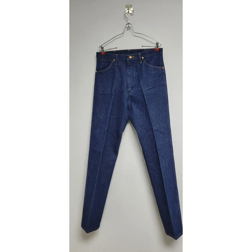 Vintage Wrangler 13MWZ Blue Denim Jeans USA Made 34x36 LM8-A989-002 Mens
